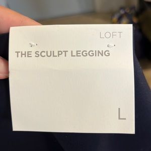 LOFT navy sculpt leggings